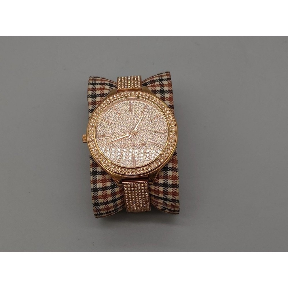 Michael Kors MK-3251 Darci Rose Gold Pave Crystal Watch OS [148184-1]